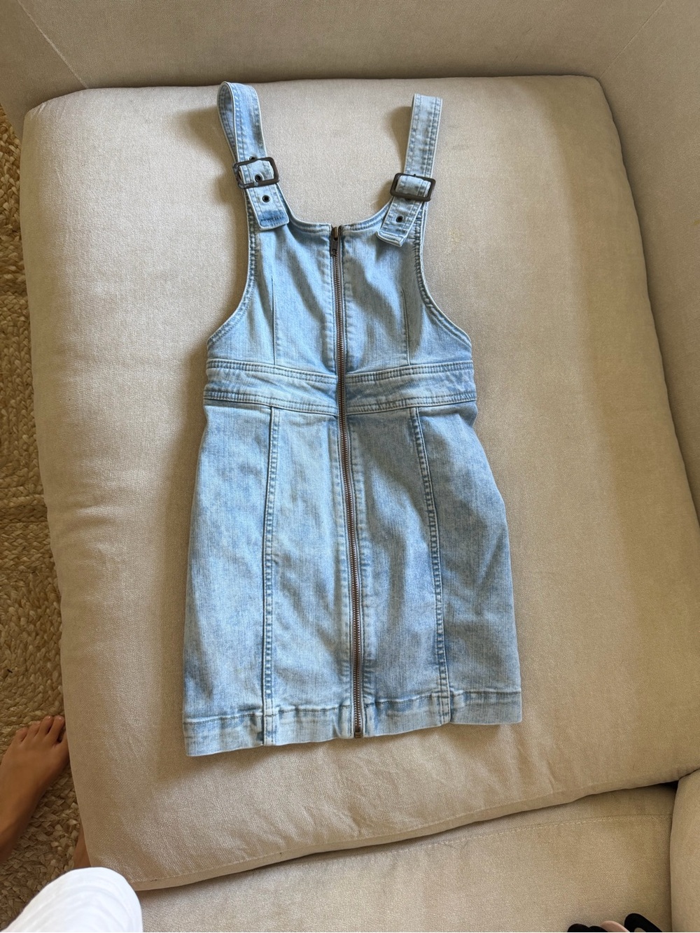 Free People Denim Overall Dress